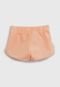 Short Zig Zig Zaa Infantil Liso Laranja - Marca Zig Zig Zaa