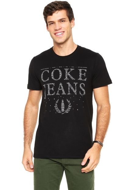 Camiseta Coca-Cola Jeans Aroma Preta - Marca Coca-Cola Jeans