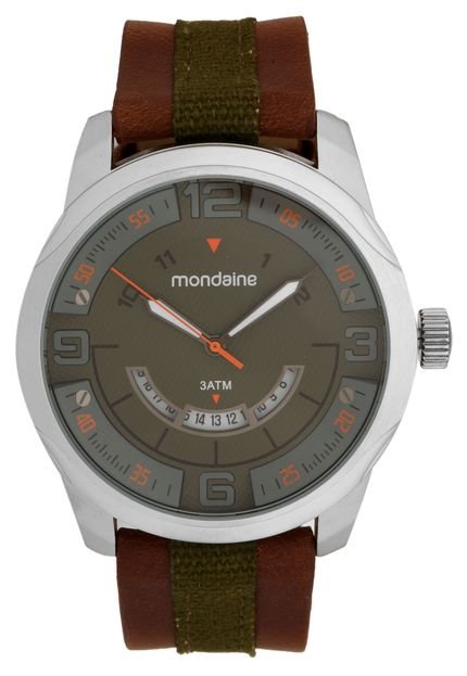 Relógio Mondaine 94976G0MVNJ1 Prata/Marrom - Marca Mondaine