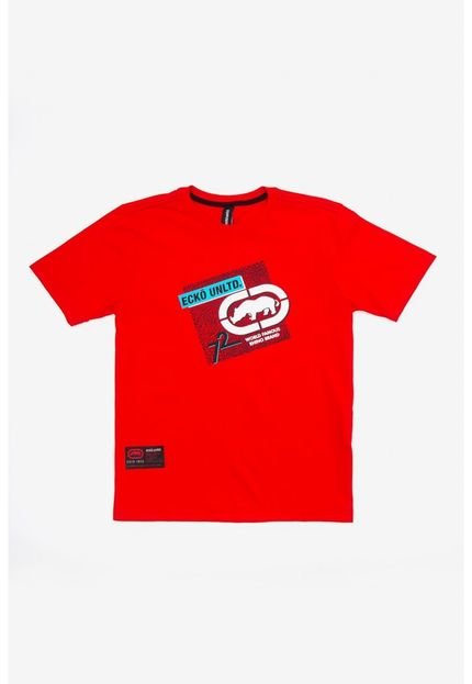 Camiseta Ecko Juvenil Estampada Vermelha - Marca Ecko