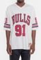 Camiseta Mitchell & Ness Chicago Bulls Football Hwc Off White - Marca Mitchell & Ness