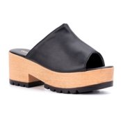 Tamanco Domidona Feminino Plataforma Tratorado Clog Madeira Preto - Marca Domidona