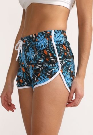 Shorts Feminino Praia Florido Short Benellys - Compre Agora