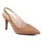Sapato Feminino Scarpin Salto Fino Tecido Caramelo Com Strass 183030 - Marca Flor da Pele