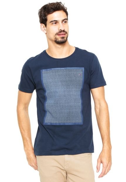 Camiseta Aramis Regular Fit Quadro Azul - Marca Aramis