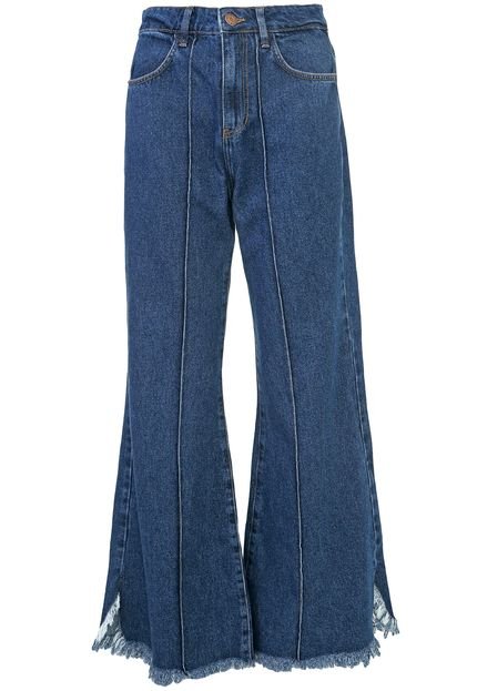 Calça Jeans Dress to Flare Recortes Azul - Marca Dress to