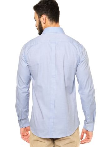 Camisa Sergio K Textura Azul