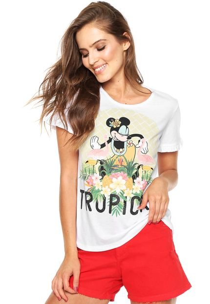 Camiseta Cativa Estampada Branca - Marca Cativa Disney