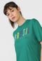 Camiseta Colcci Fitness Lettering Verde - Marca Colcci Fitness