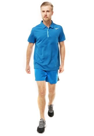 Camisa Polo Nike Waffle Military Azul