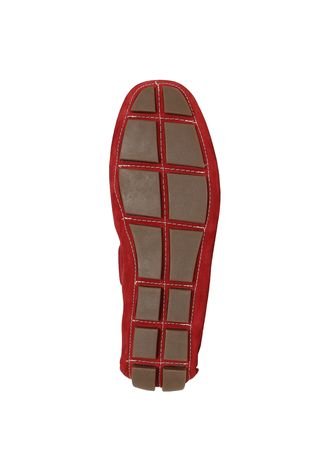 Sapato Casual Couro DAFITI SHOES Vermelho