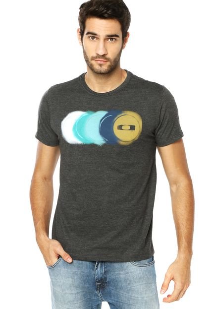 Camiseta Oakley Mod Stencil Circles Preta - Marca Oakley