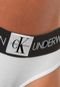 Calcinha Calvin Klein Underwear Tanga Monogram Branca - Marca Calvin Klein Underwear
