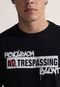 Camiseta Blunt Tresspassing Preta - Marca Blunt
