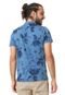 Camisa Polo Aramis Slim Floral Azul - Marca Aramis