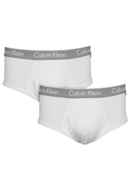 Kit 2 Cuecas Calvin Klein Underwear Slip Branco - Marca Calvin Klein Underwear