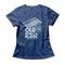 Camiseta Feminina Old School Player - Azul Genuíno - Marca Studio Geek 