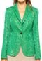 Blazer Mooncity Flor Verde - Marca Mooncity