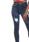 Calça Jeans Sawary Skinny Barra Assimétrica Azul - Marca Sawary