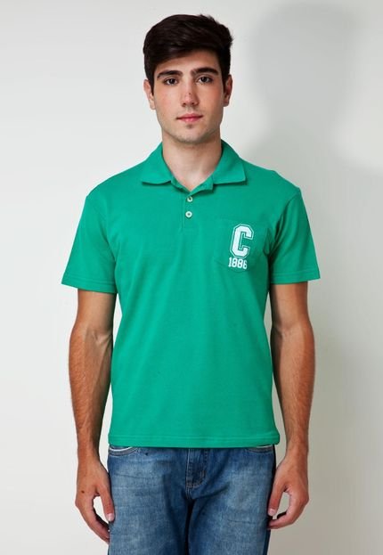 Camisa Polo Coca-Cola Clothing Brasil Bolso C Verde - Marca Coca-Cola Jeans