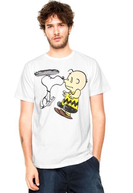 Camiseta FiveBlu Snoopy Kiss Branca - Marca FiveBlu