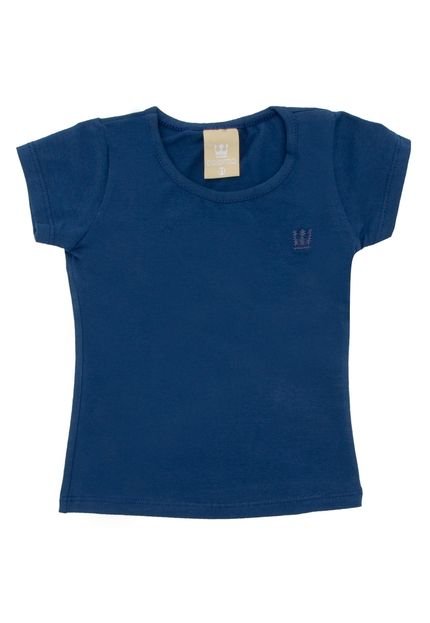 Blusa Colorittá Menina Liso Azul Marinho - Marca Colorittá