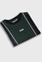 Camiseta Streetwear Green Double Black Stripe - Marca Prison