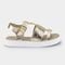 Sandália Infantil Bibi Plataforma Dourada 1208021 28 - Marca Calçados Bibi