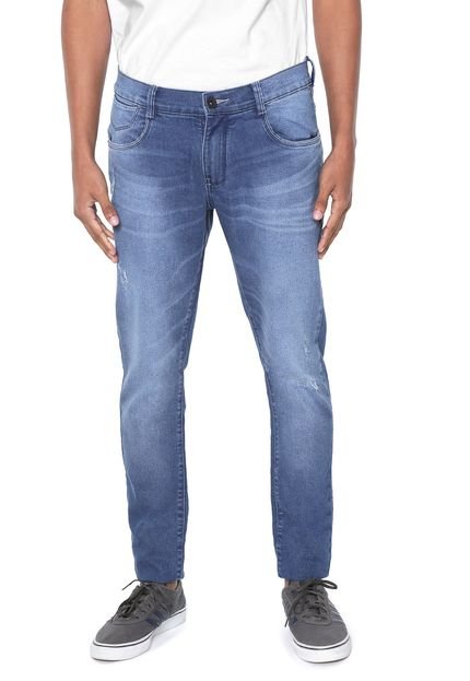 Calça Jeans HD Skinny Desgastes Azul - Marca HD