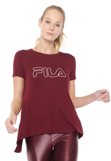 Camiseta Fila Studio Train Vinho - Marca Fila