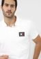 Camisa Polo Tommy Hilfiger Reta Botões Branca - Marca Tommy Hilfiger