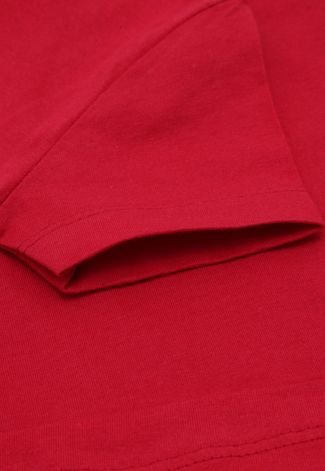 Camiseta Polo Wear Menino Lisa Vermelha