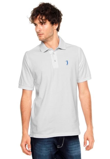 Camisa Polo Aleatory Tradicional Logo Branca - Marca Aleatory