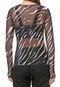 Blusa Triton Tule Zebra Preta - Marca Triton