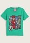 Camiseta Infantil Brandili Avengers Verde - Marca Brandili