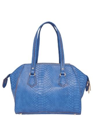 Bolsa Fellipe Krein   Handbag Textura Azul