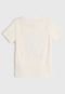 Camiseta Infantil Name It Estampada Off-White - Marca Name It