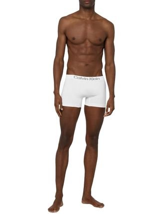 Cuecas Calvin Klein Underwear Trunk Seamless Outline Logo Brancas Pack 3UN