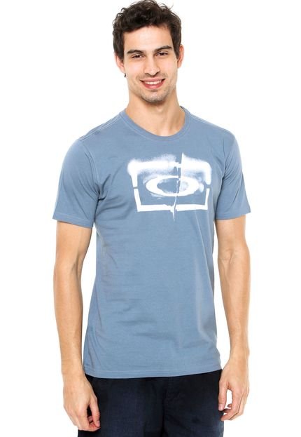 Camiseta Oakley Stencil Ellipse Azul - Marca Oakley