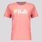 Camiseta Fila Letter Premium Juvenil Rosa - Marca Fila