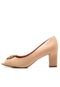 Peep Toe Vizzano Detalhe Bege - Marca Vizzano