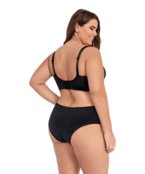 Conjunto IMI Lingerie Sem Bojo Em Microfibra E Renda Plus Size Betânia Preto - Marca IMI LINGERIE