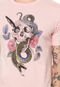 Camiseta Naxos Skull Rosa - Marca Naxos