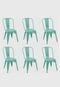 Conjunto 06 Cadeiras Iron Verde Rivatti - Marca Rivatti