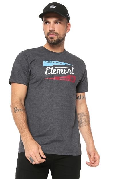Camiseta Element Gizmo Grafite - Marca Element