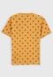 Camiseta Kyly Infantil Tubarão Amarela - Marca Kyly