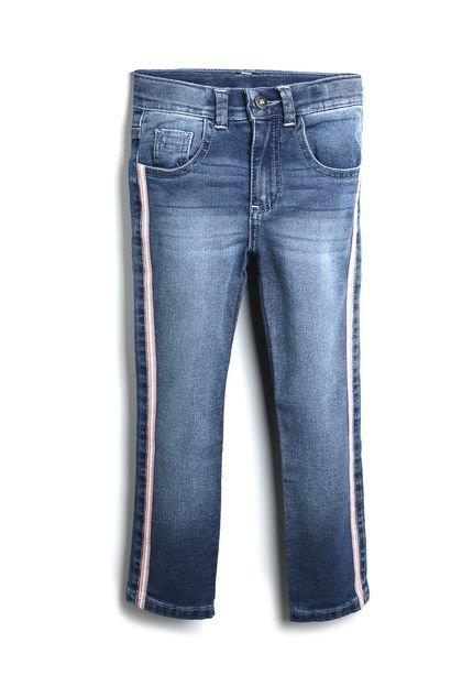Calça Jeans Jeans Carinhoso Menina Estonada Azul - Marca Carinhoso