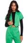 Blazer Cropped Feminino Malha Liso Polo Wear Verde Médio - Marca Polo Wear