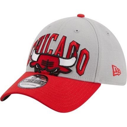 Boné New Era 39thirty Chicago Bulls Cinza - Marca New Era