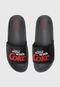 Chinelo Slide Coca Cola Shoes Lettering Preto - Marca Coca Cola Shoes